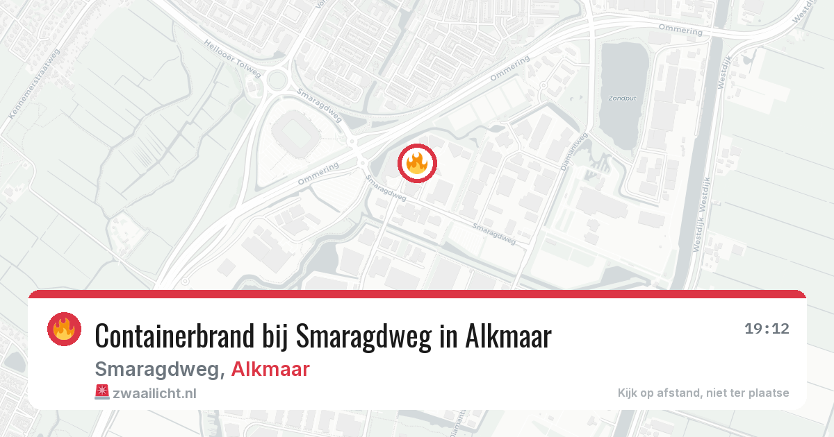 Containerbrand bij Smaragdweg in Alkmaar — 4 apr 2026