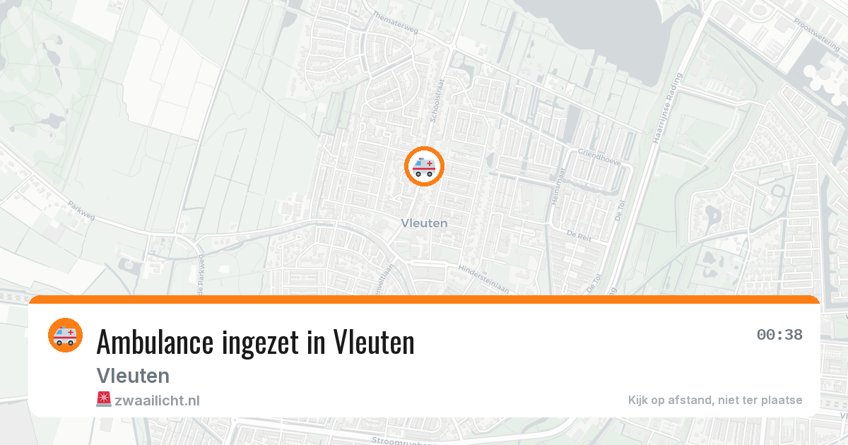 Ambulance ingezet in Vleuten — 21 mei 2026