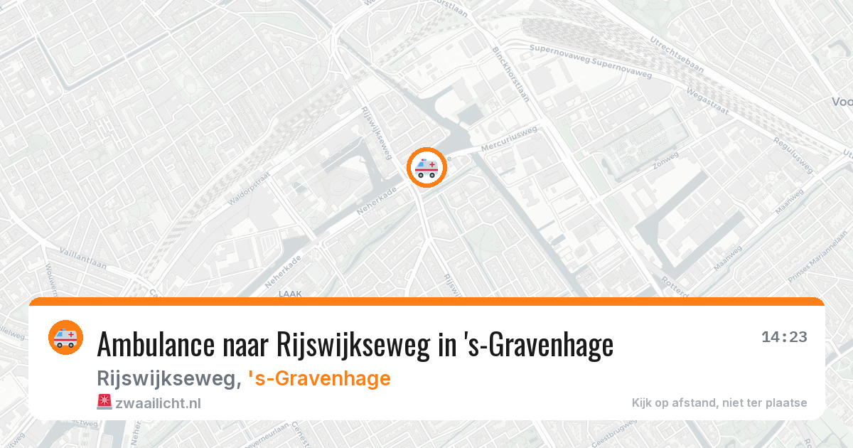 Ambulance naar Rijswijkseweg in 's-Gravenhage — 13 aug 2026
