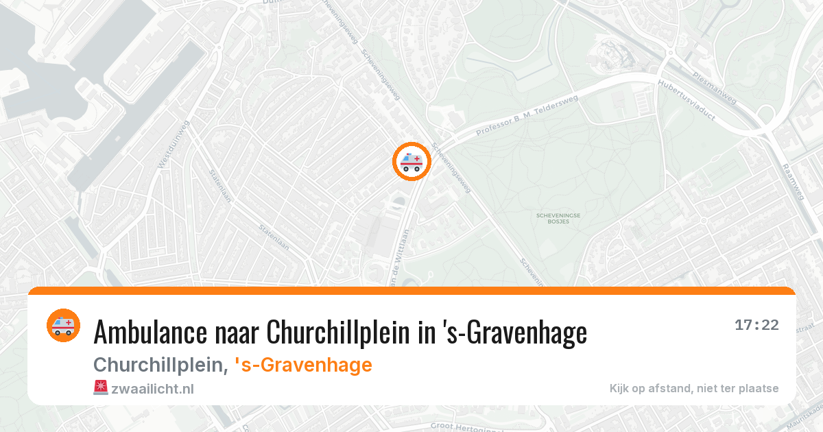 Ambulance naar Churchillplein in 's-Gravenhage — 1 jul 2026