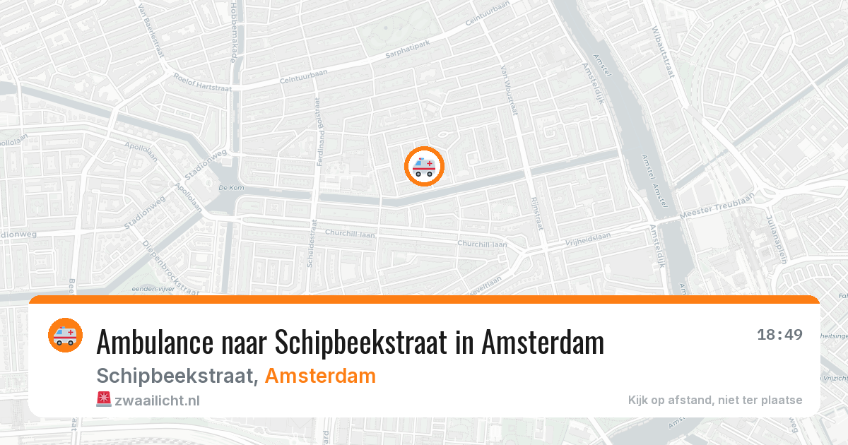Ambulance naar Schipbeekstraat in Amsterdam — 21 jun 2026