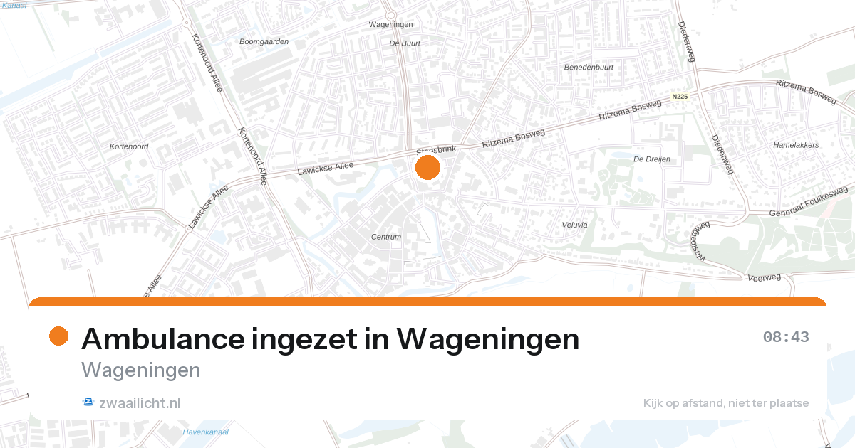 Ambulance ingezet in Wageningen — 7 feb 2026