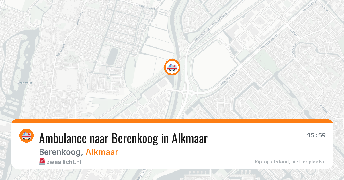 Ambulance naar Berenkoog in Alkmaar — 13 jul 2026