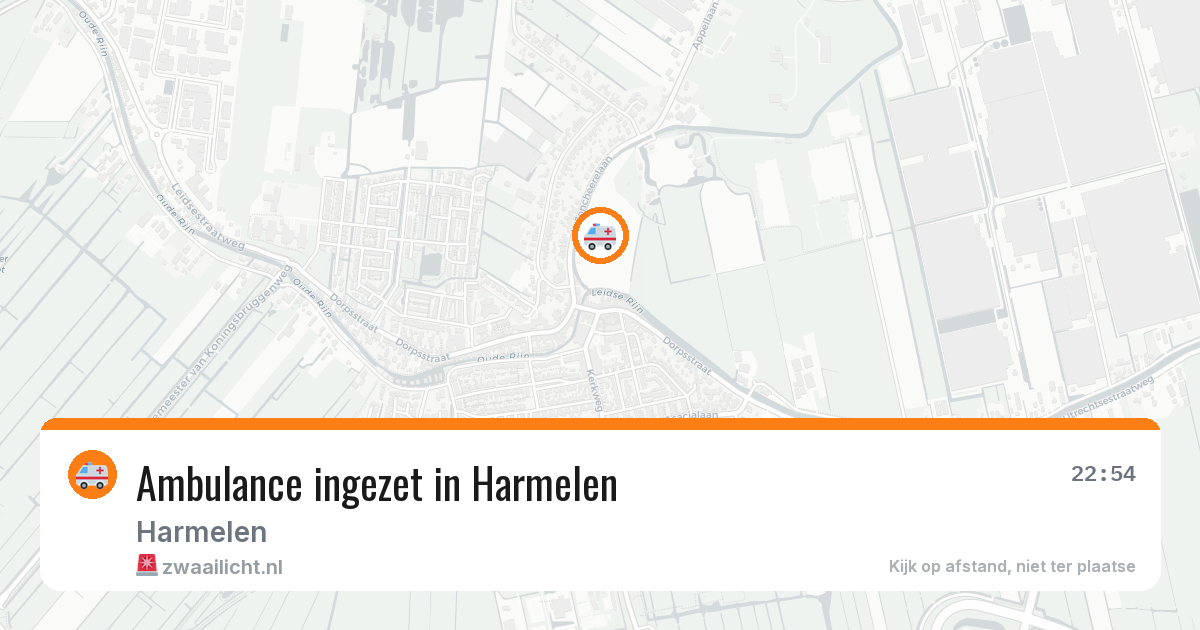 Ambulance ingezet in Harmelen — 12 apr 2026