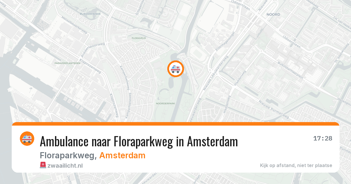 Ambulance naar Floraparkweg in Amsterdam — 29 jun 2026