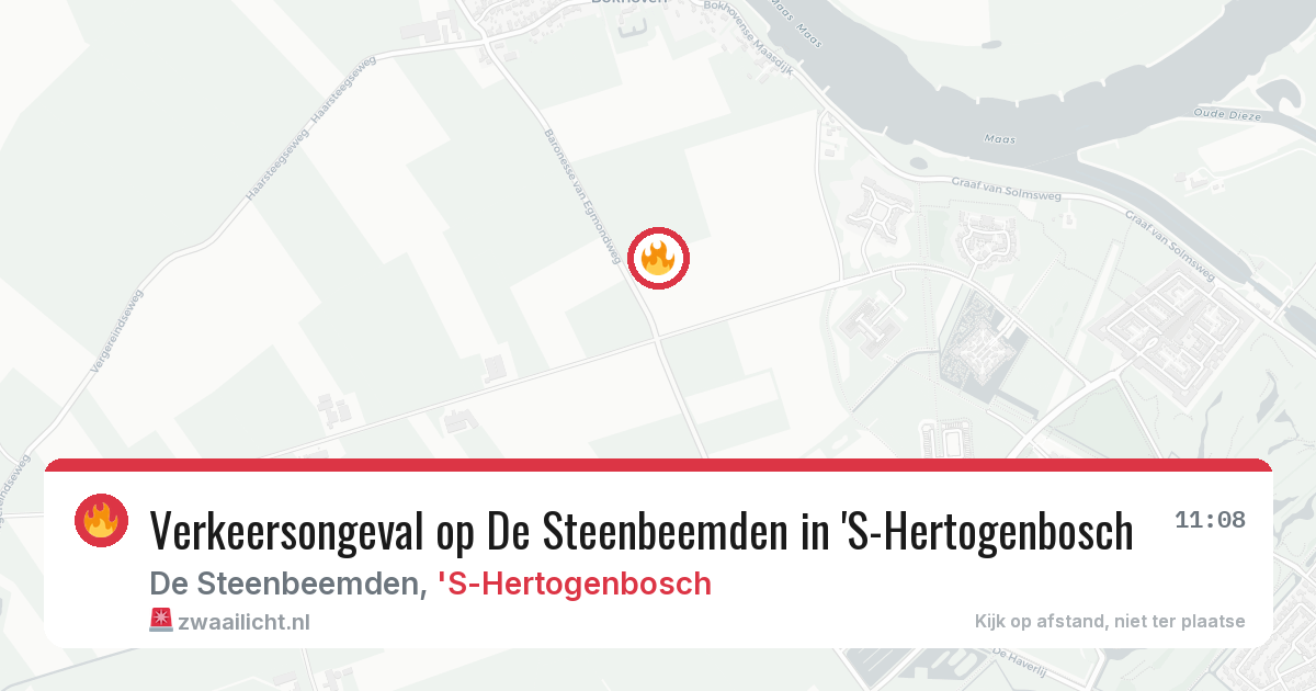 Verkeersongeval op De Steenbeemden in 'S-Hertogenbosch — 26 mrt 2026