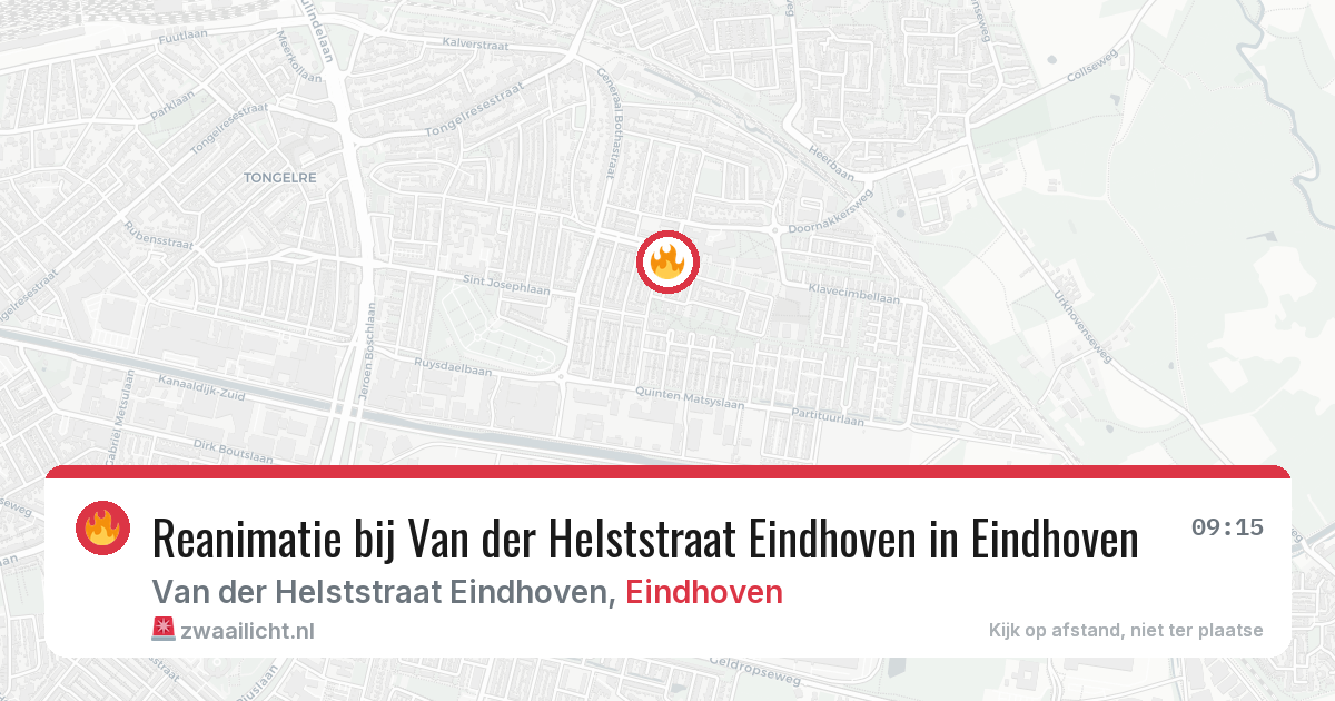 Reanimatie bij Van der Helststraat Eindhoven in Eindhoven — 5 apr 2026