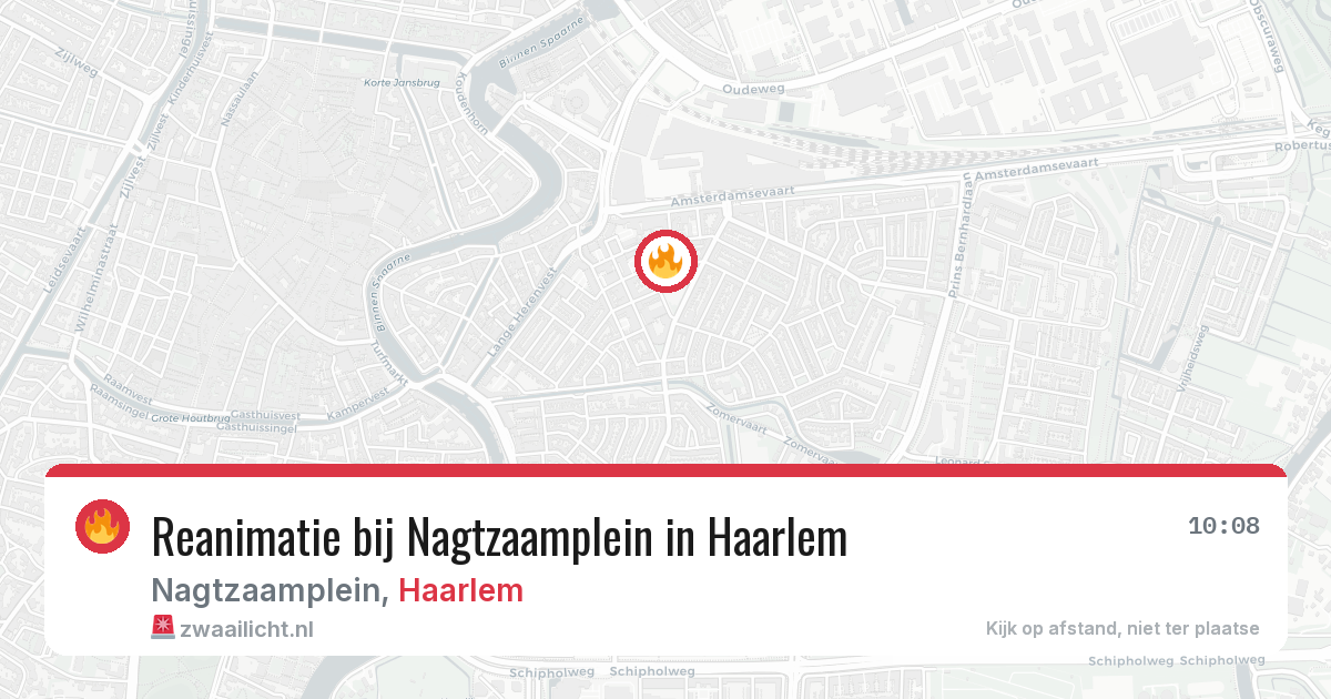 Reanimatie bij Nagtzaamplein in Haarlem — 23 mrt 2026