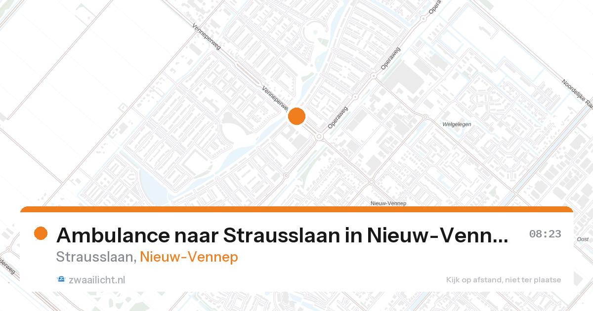 Ambulance naar Strausslaan in Nieuw-Vennep — 28 aug 2026