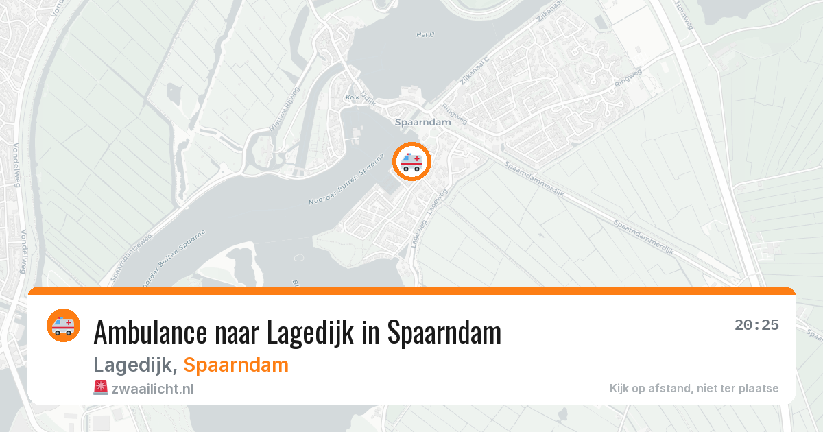 Ambulance naar Lagedijk in Spaarndam — 23 jul 2026