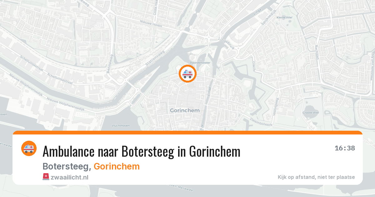 Ambulance naar Botersteeg in Gorinchem — 21 mei 2026