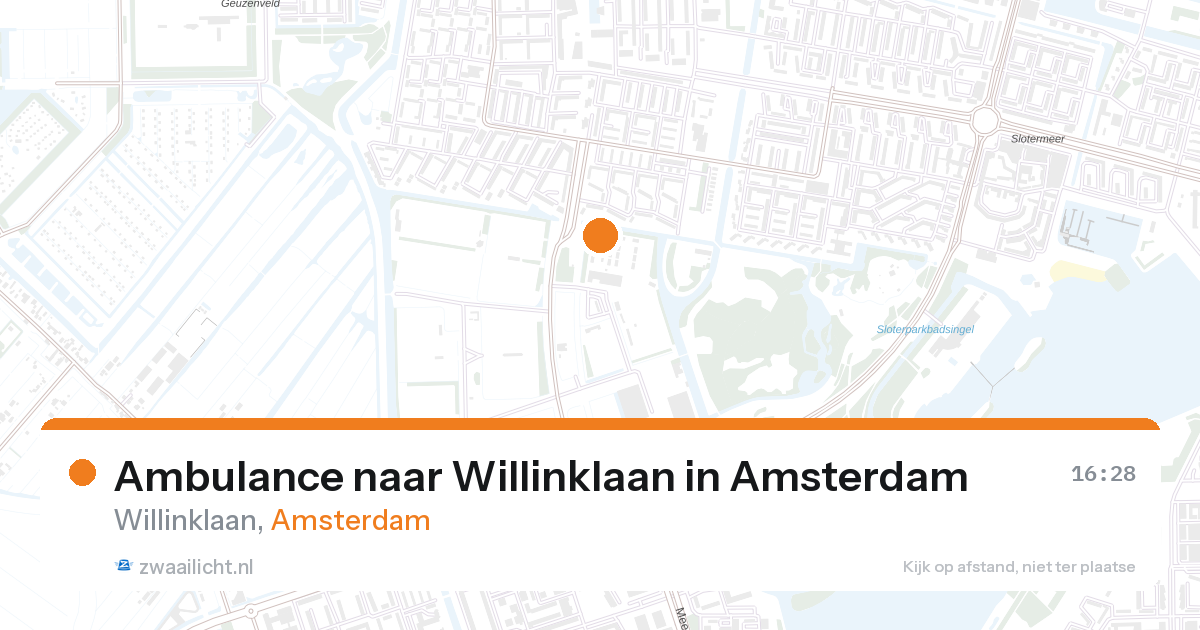 Ambulance naar Willinklaan in Amsterdam — 27 aug 2026