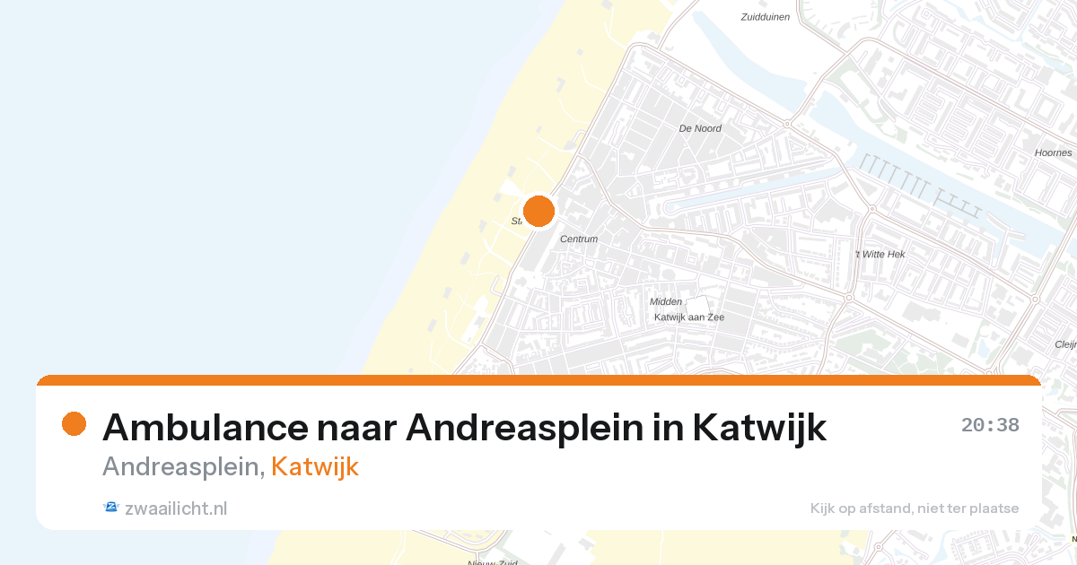 Ambulance naar Andreasplein in Katwijk — 26 jun 2026