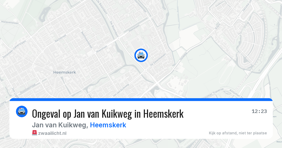 Ongeval op Jan van Kuikweg in Heemskerk — 31 jul 2026