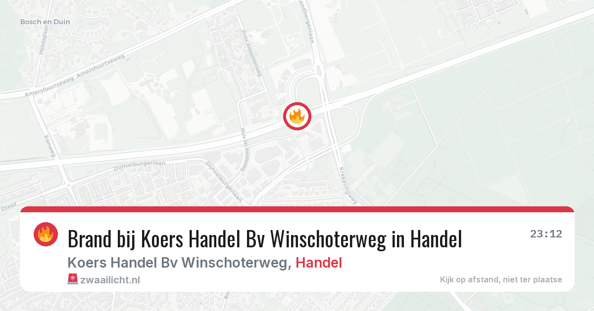 Brand bij Koers Handel Bv Winschoterweg in Handel — 5 feb 2026