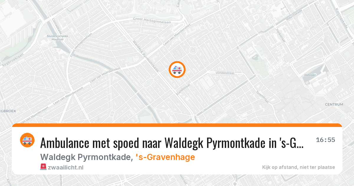 Ambulance met spoed naar Waldegk Pyrmontkade in 's-Gravenhage — 26 jun 2026