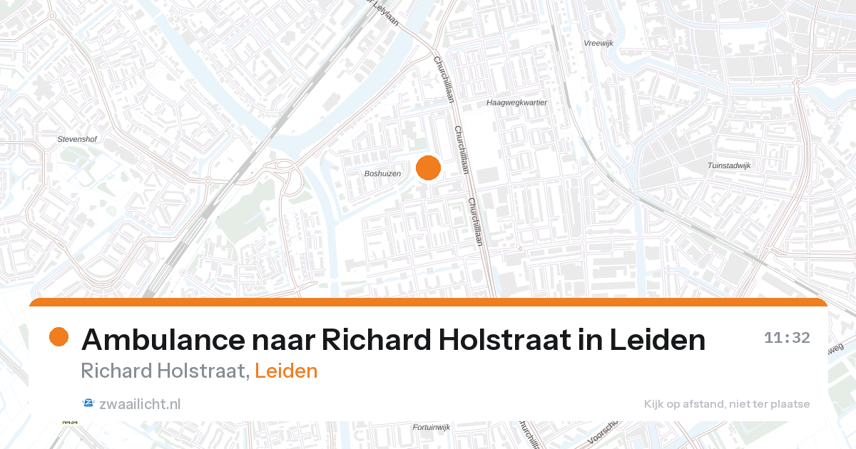 Ambulance naar Richard Holstraat in Leiden — 28 aug 2026