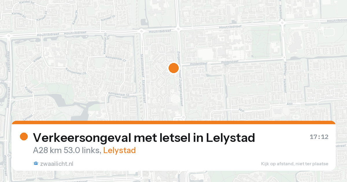Verkeersongeval met letsel in Lelystad — 7 feb 2026