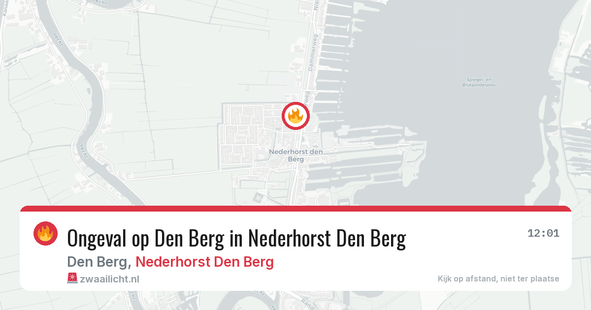 Ongeval op Den Berg in Nederhorst Den Berg — 24 mrt 2026