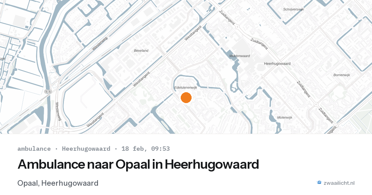 Ambulance naar Opaal in Heerhugowaard — 18 feb 2026