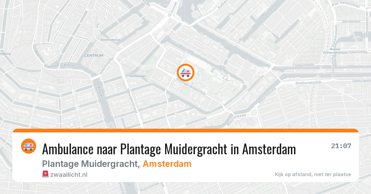 Ambulance naar Plantage Muidergracht in Amsterdam — 11 aug 2026