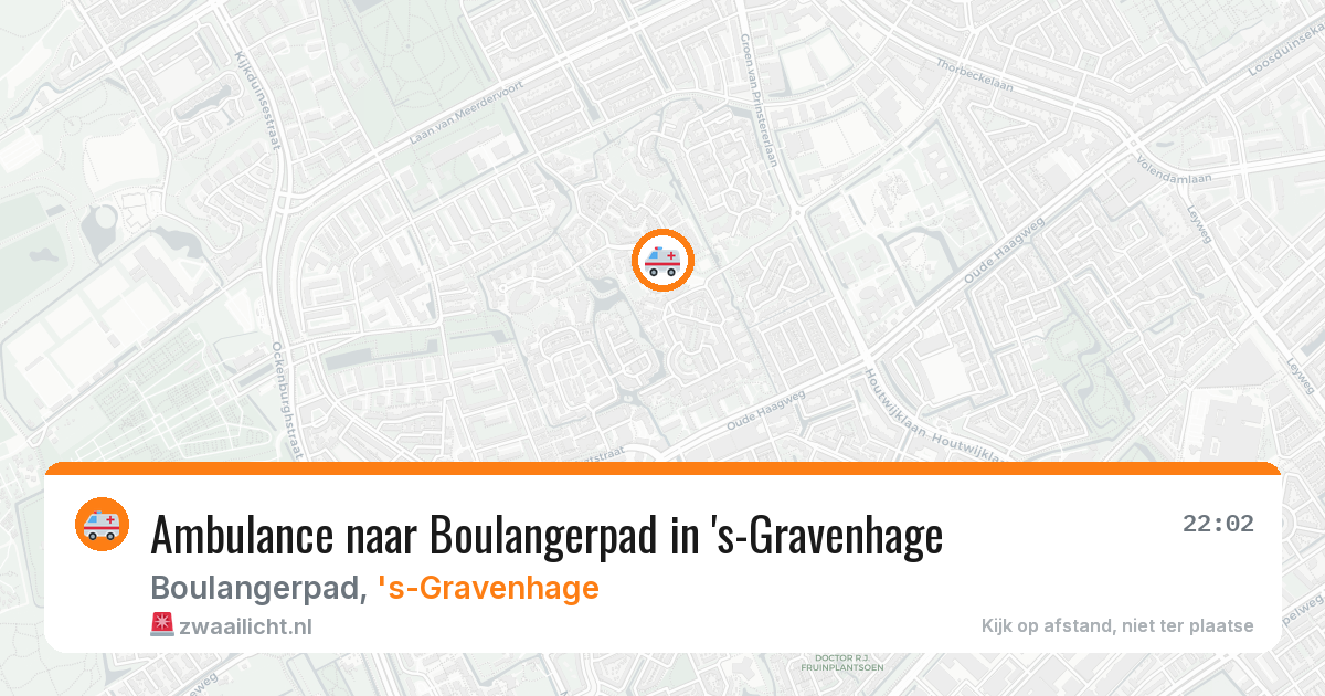 Ambulance naar Boulangerpad in 's-Gravenhage — 27 jun 2026