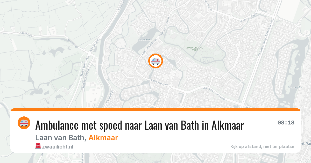 Ambulance met spoed naar Laan van Bath in Alkmaar — 17 jun 2026