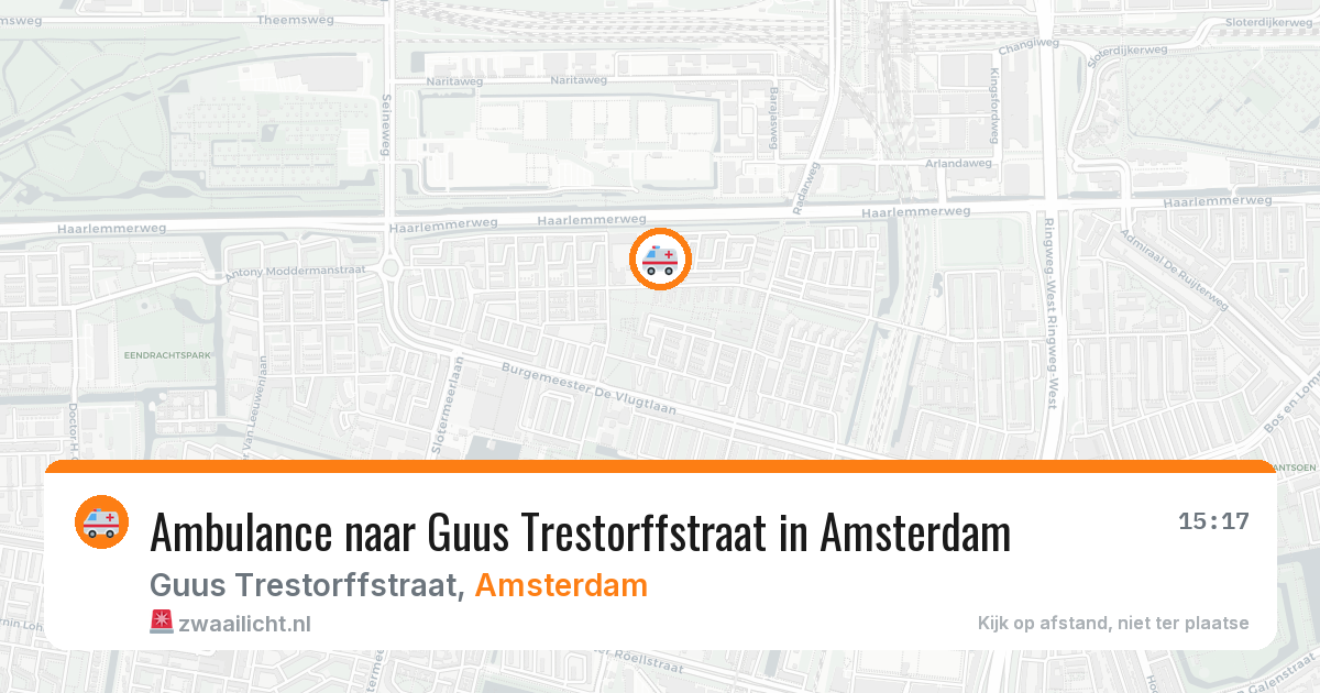 Ambulance naar Guus Trestorffstraat in Amsterdam — 4 aug 2026
