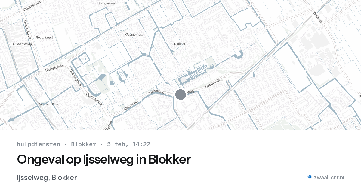 Ongeval op Ijsselweg in Blokker — 5 feb 2026