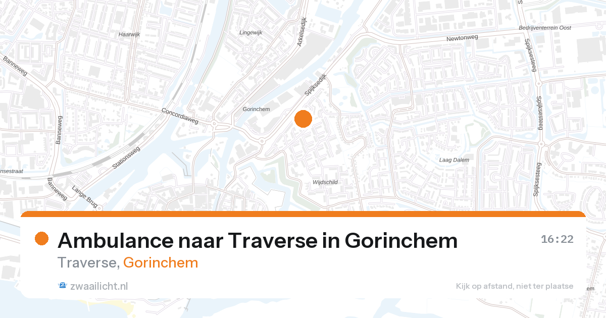 Ambulance naar Traverse in Gorinchem — 27 aug 2026