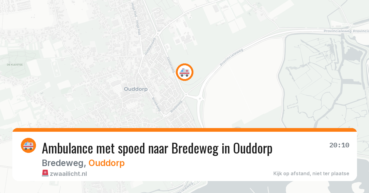 Ambulance met spoed naar Bredeweg in Ouddorp — 9 jun 2026