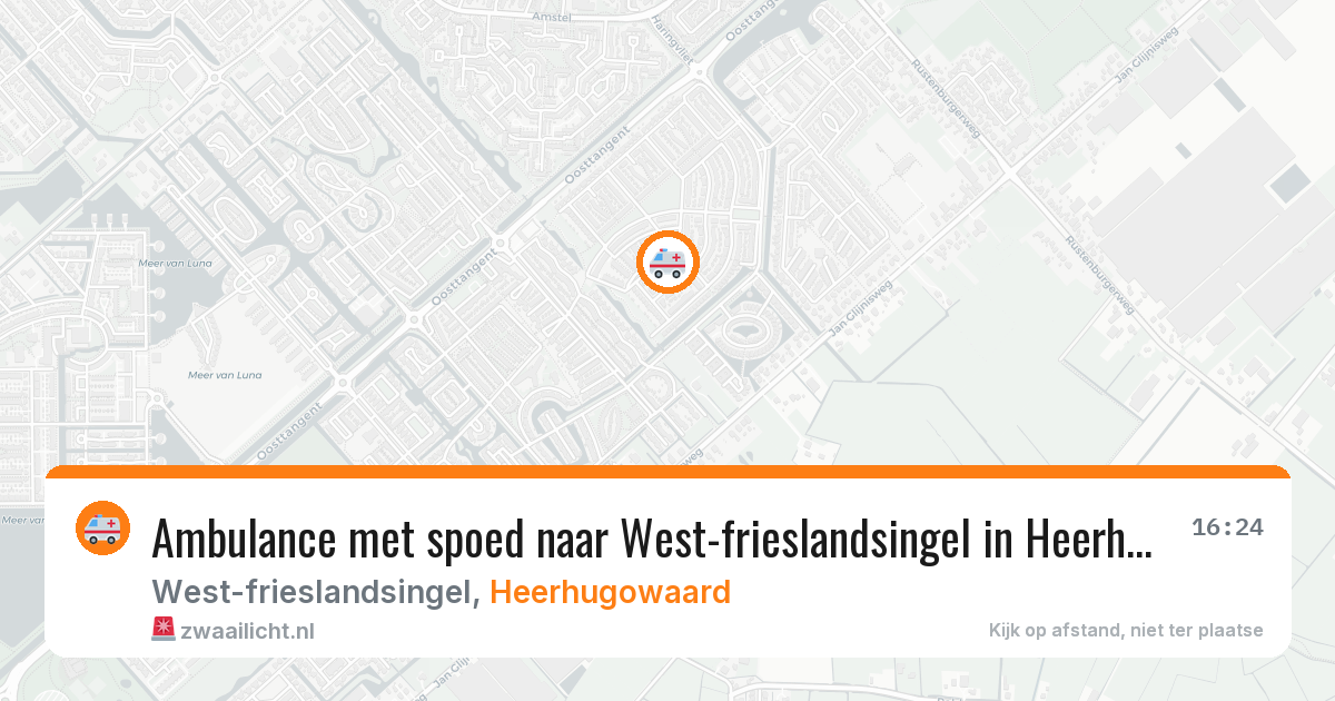 Ambulance met spoed naar West-frieslandsingel in Heerhugowaard — 7 jul 2026