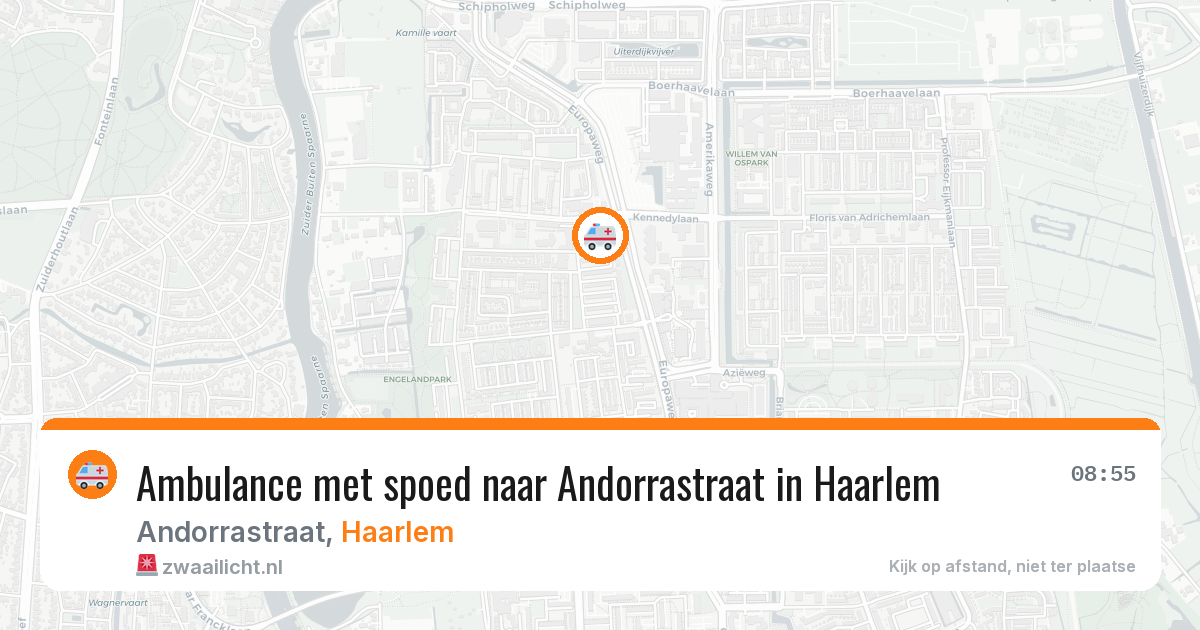 Ambulance met spoed naar Andorrastraat in Haarlem — 6 mei 2026