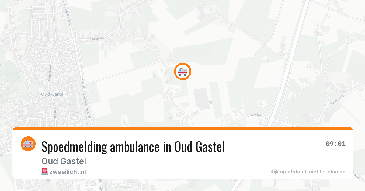 Spoedmelding ambulance in Oud Gastel — 11 aug 2026