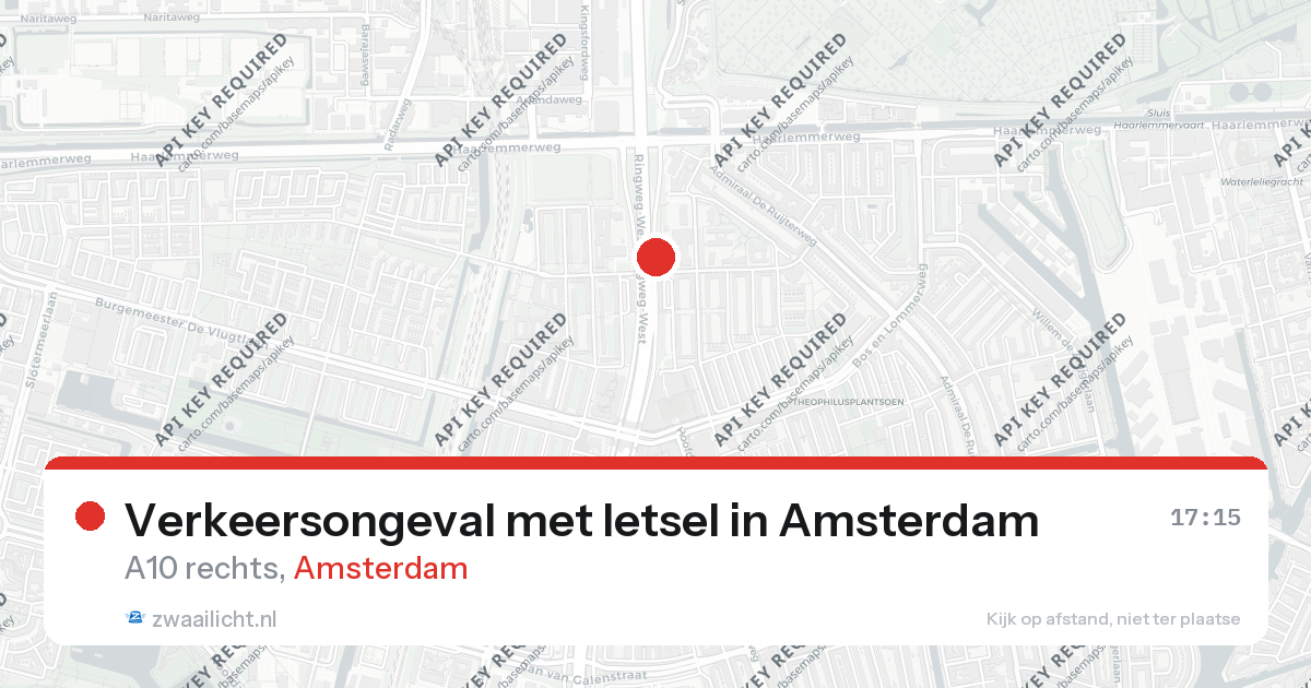 Verkeersongeval met letsel in Amsterdam — 26 aug 2026
