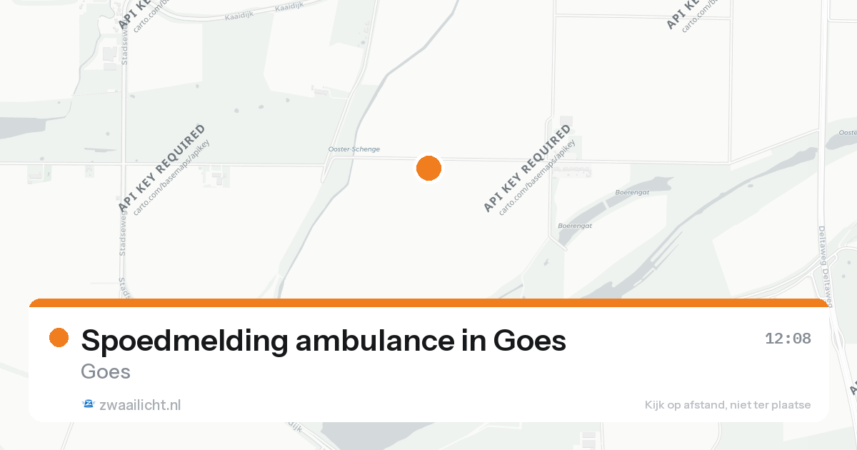 Spoedmelding ambulance in Goes — 26 aug 2026