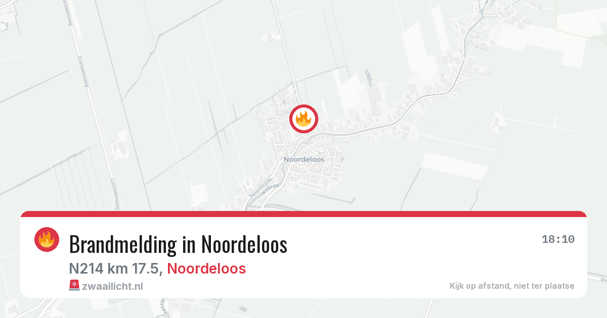 Brandmelding in Noordeloos — 24 jun 2026