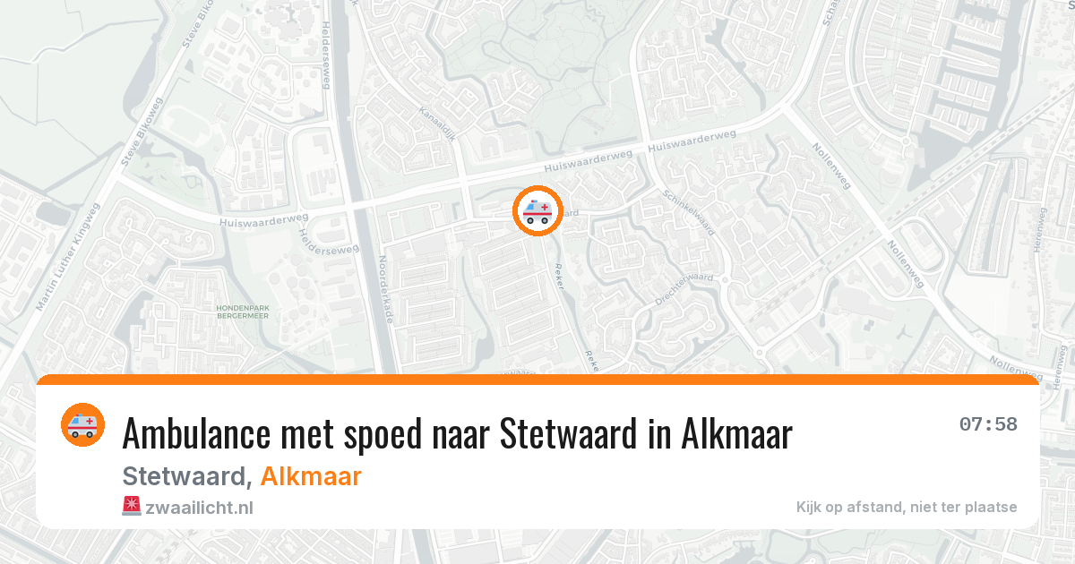 Ambulance met spoed naar Stetwaard in Alkmaar — 15 feb 2026