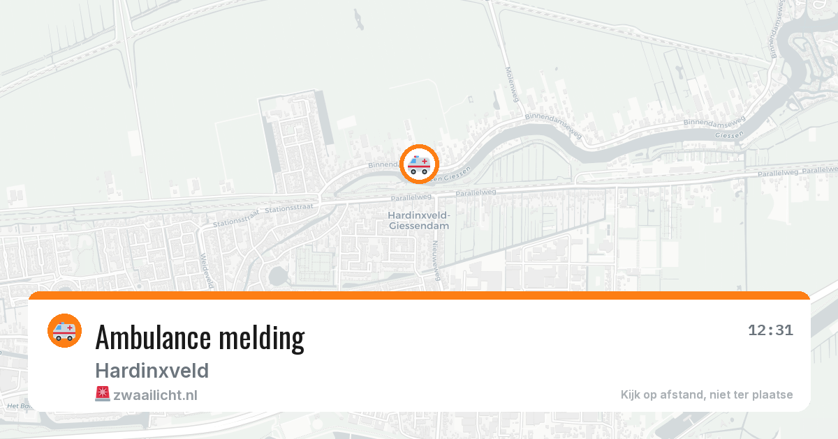 Ambulance melding — 8 apr 2026