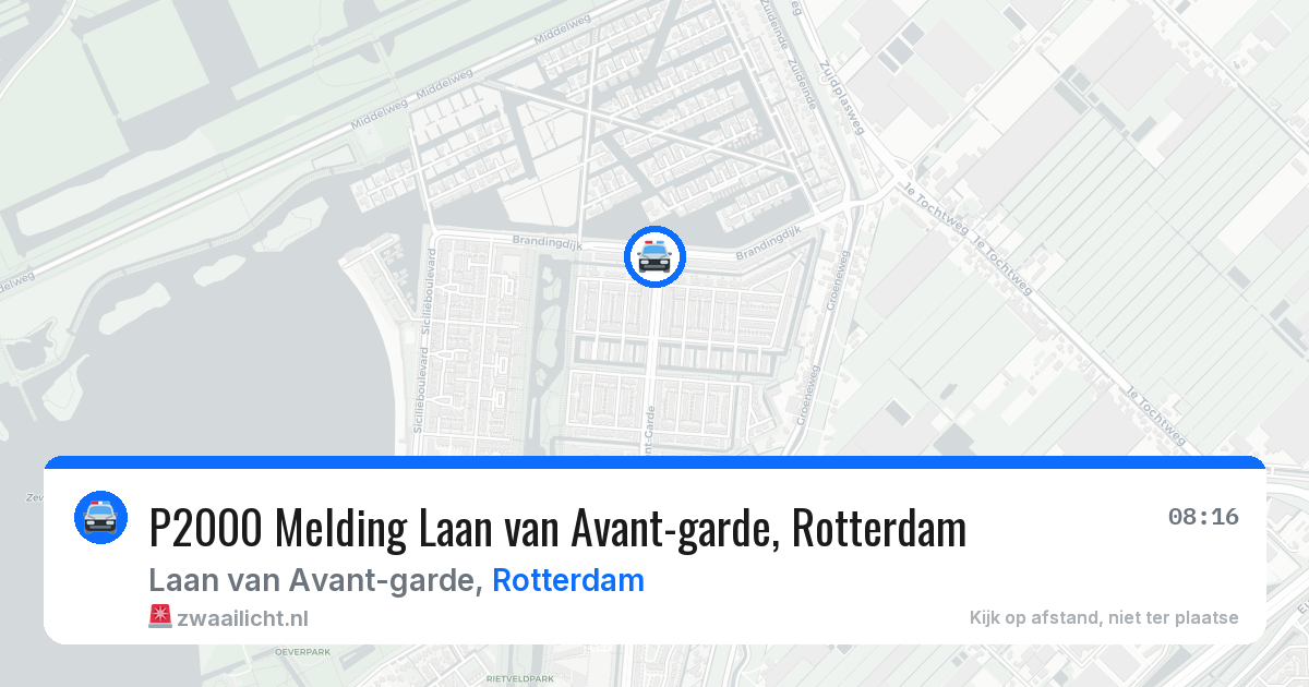 P2000 Melding Laan van Avant-garde, Rotterdam — 30 jun 2026
