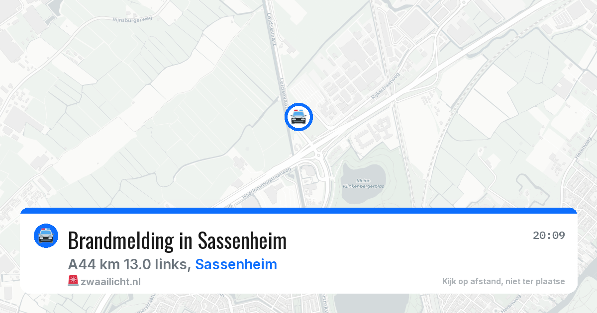 Brandmelding in Sassenheim — 11 aug 2026
