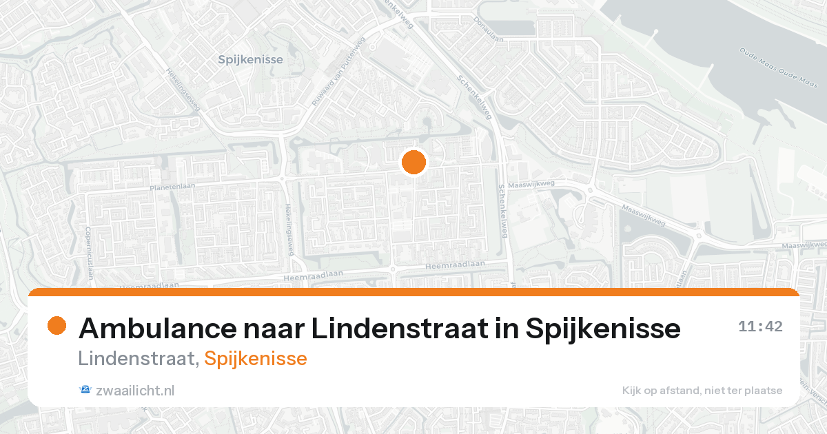 Ambulance naar Lindenstraat in Spijkenisse — 19 aug 2026