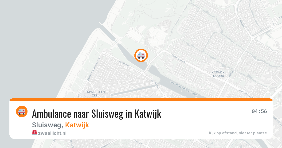 Ambulance naar Sluisweg in Katwijk — 2 aug 2026