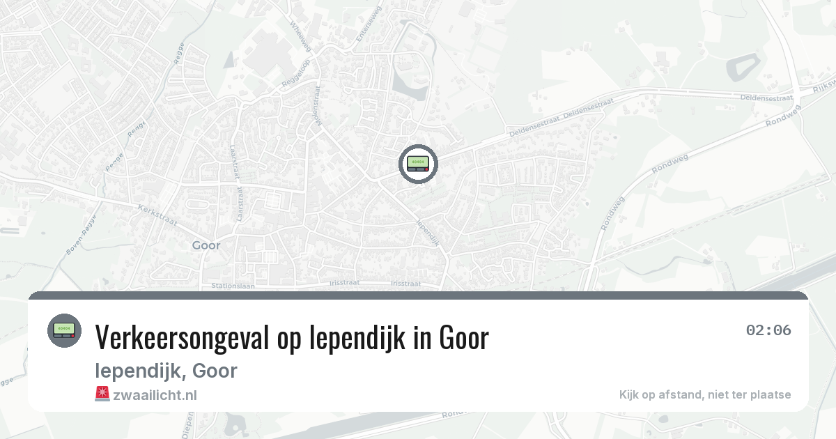 Verkeersongeval op Iependijk in Goor — 14 jun 2026