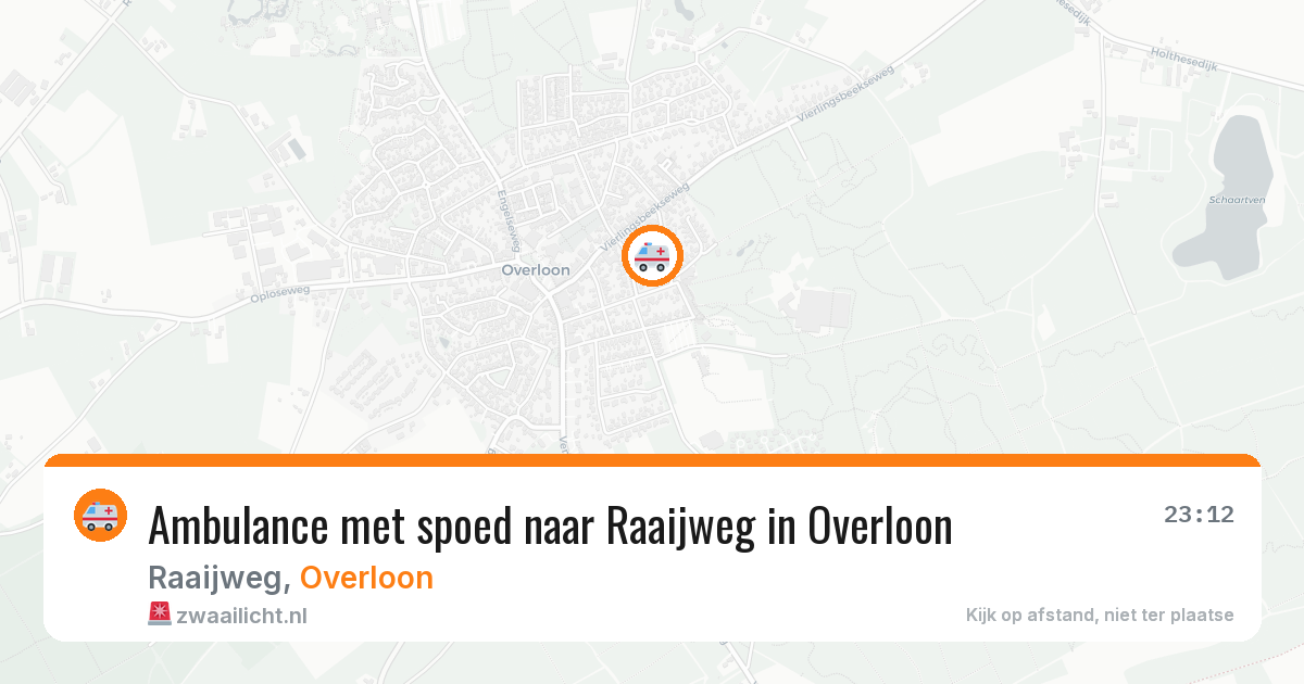 Ambulance met spoed naar Raaijweg in Overloon — 20 jul 2026