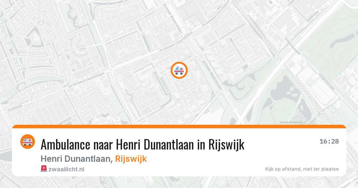 Ambulance naar Henri Dunantlaan in Rijswijk — 31 mrt 2026