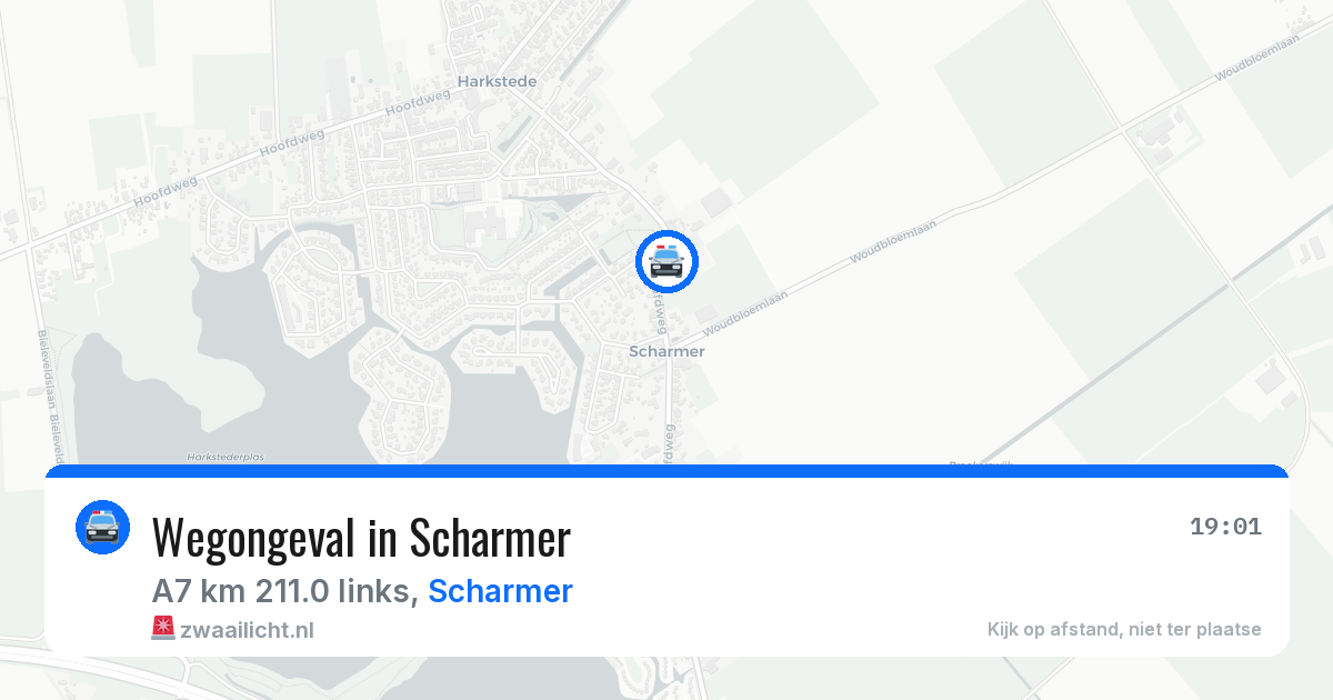 Wegongeval in Scharmer — 6 jun 2026