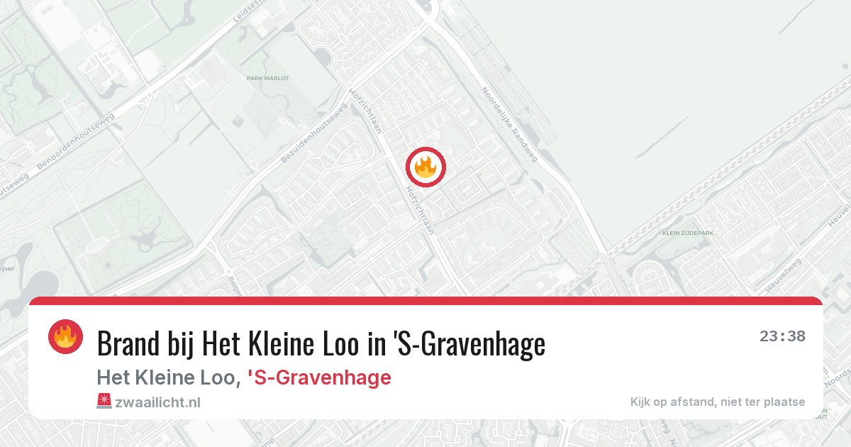 Brand bij Het Kleine Loo in 'S-Gravenhage — 19 mei 2026