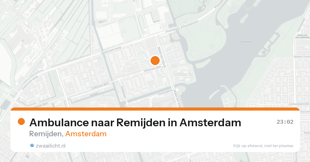 Ambulance naar Remijden in Amsterdam — 16 aug 2026
