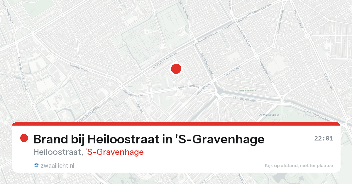 Brand bij Heiloostraat in 'S-Gravenhage — 24 aug 2026